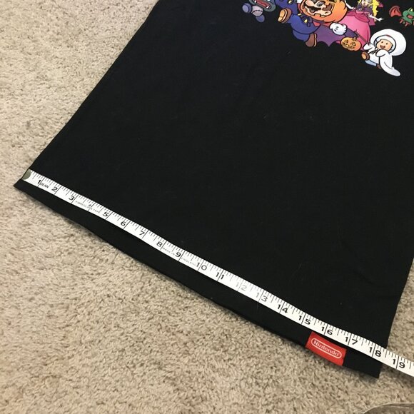 Official Nintendo Halloween Super Mario Graphic T-Shirt Small Black - Picture 11 of 12